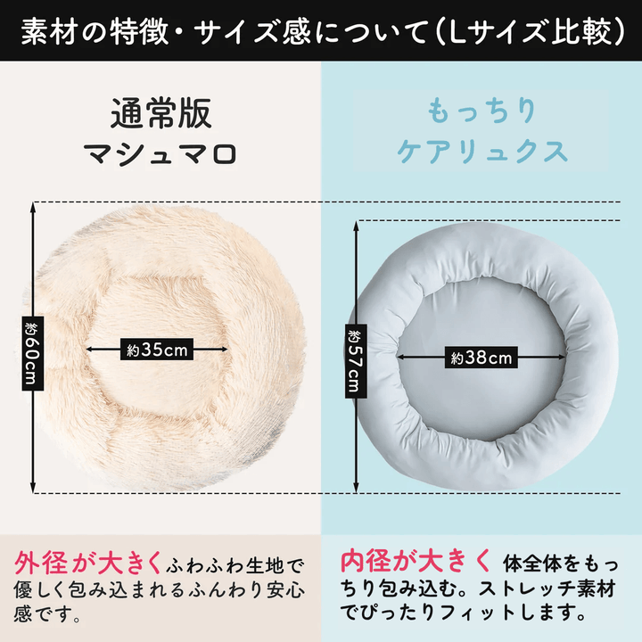 【北米進出記念特別価格】インディゴストライプ限定！もっちりマシュマロクッション　※発送は12月10日頃から順次